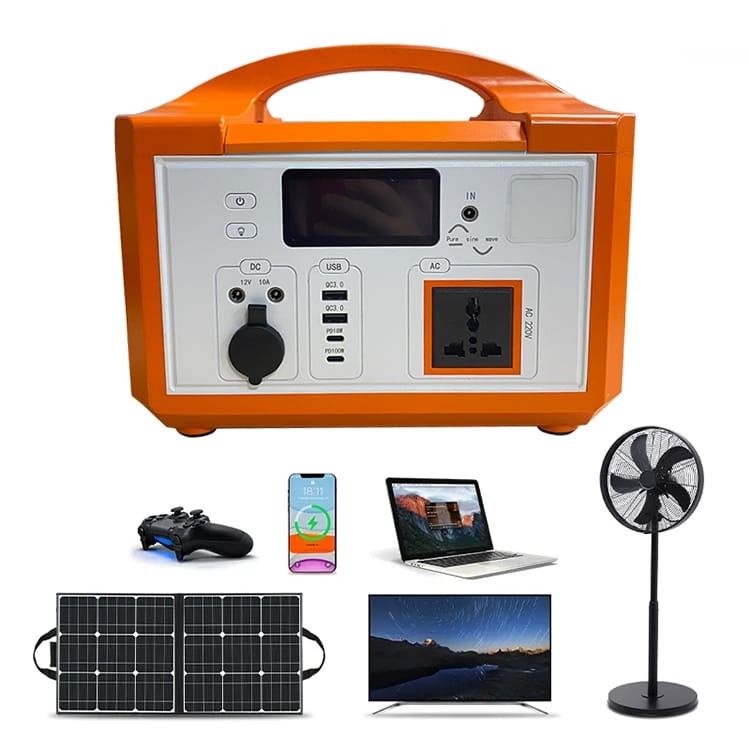 460wh przenośna elektrownia z akumulatorami litowymi, zewnętrzne przenośne zasilanie o mocy 600 watów